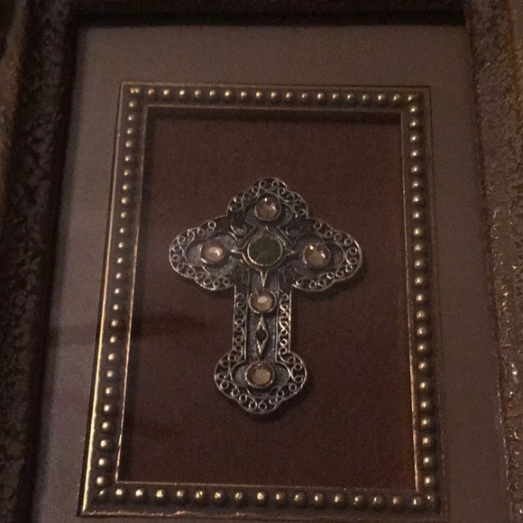 Christian Witness Jeweled Cross Framed from the Belinda Milley Collection - Picture 5 of 10